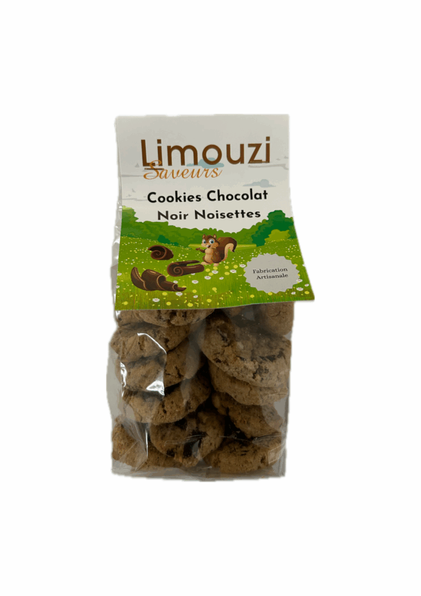 Cookies chocolat noir noisettes - Limouzi